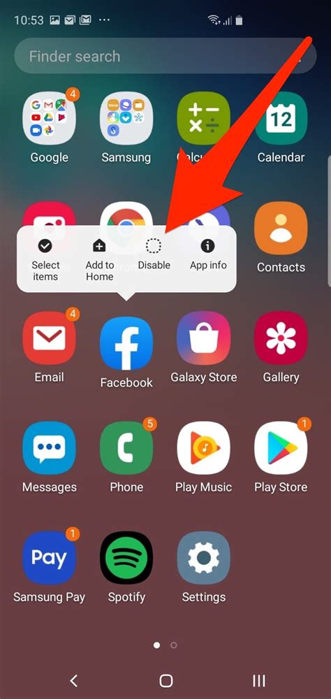 If uninstalling an app update, ensure auto-update is disabled for the specified app until the issue is resolved with the developer. From a Home screen, swipe up from the center of the display to access the apps screen. These instructions only apply to Standard mode and the default Home screen layout. Navigate: